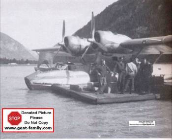 CF-FOQ at Kemano Beach Dock, Bud Walker Photo