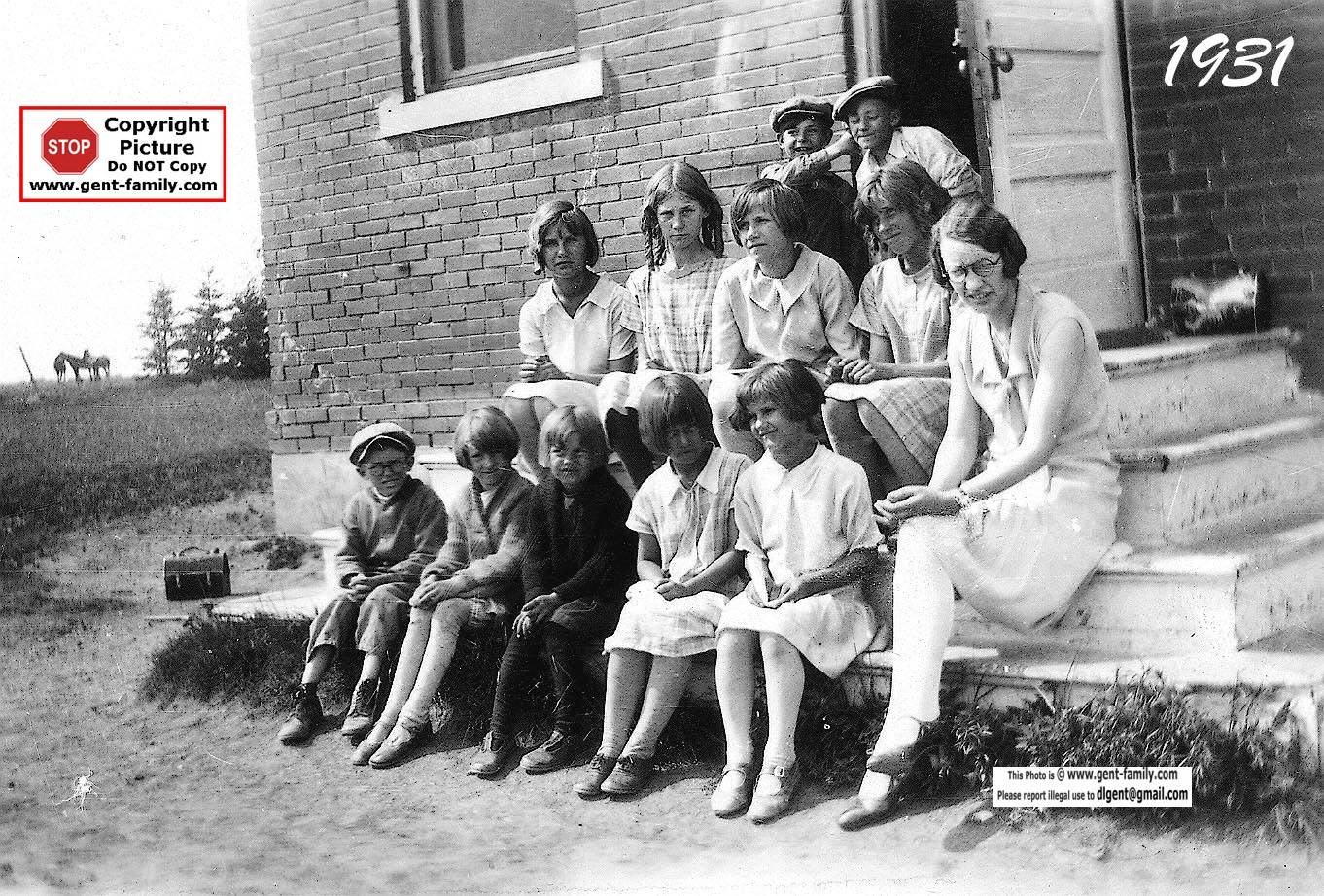 Photo from North Bienfait School, shows teacher Georgina Graham