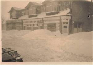 This was the Campbell Block, left side, Harold J. Clasky's Store, Right side, H. McLeod Co. Insurance & Financial Agent, Middle business unknown, this building would have stood where B of M stands today 2017, it stood south of the Smith Block 