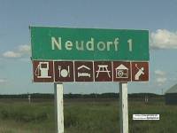 1 km sign between Lemberg and Neudorf, 2000 